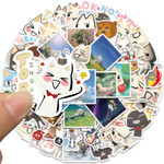 Kawaii Toro Inoue Cat Stickers