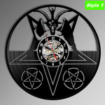 Hail Satan Lucifer Wall Clock