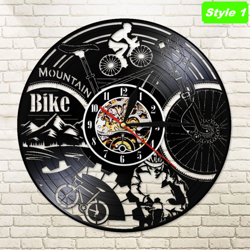 Mountain biking Wall Clock