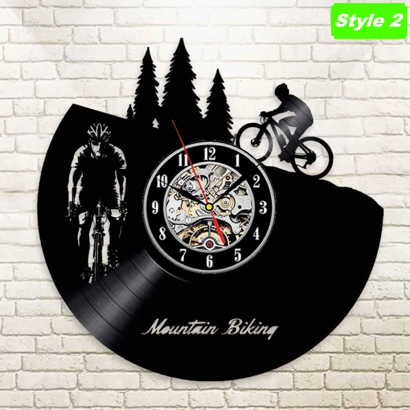 Mountain biking Wall Clock