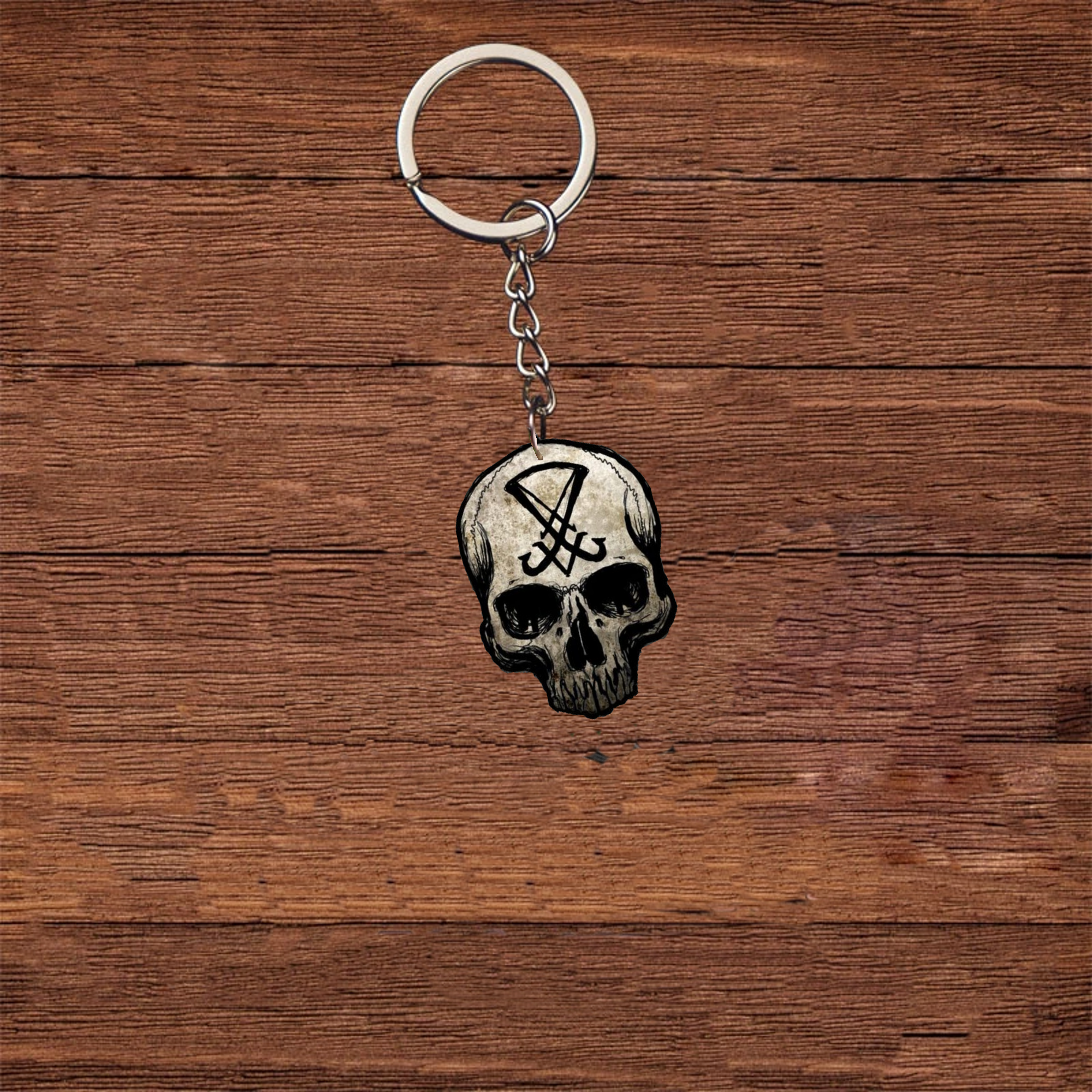 Skull Satan Devil Mica Ornament