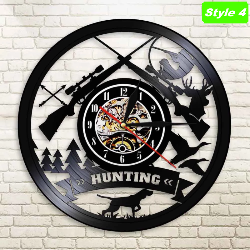 Deer Hunting Wall Clock