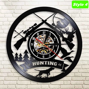 Deer Hunting Wall Clock