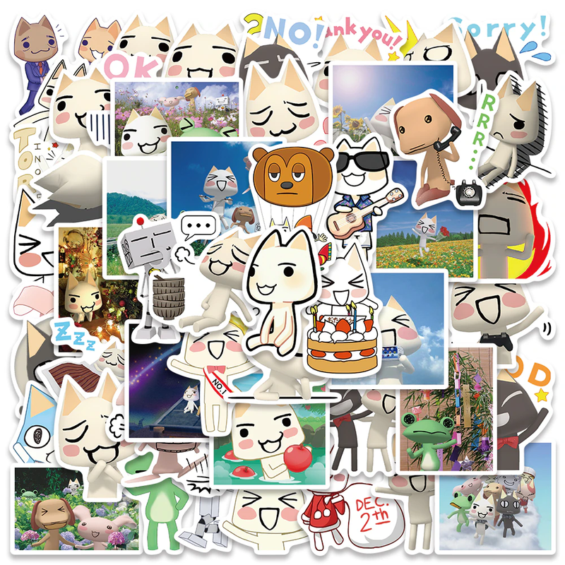 Kawaii Toro Inoue Cat Stickers