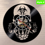 Skull Punk Rock Wall Clock