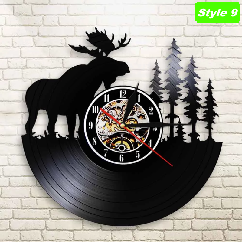 Deer Hunting Wall Clock