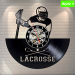 Lacrosse Sports Wall Clock