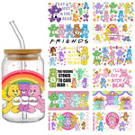 Cute Bear Cartoon UV DTF Cup Wraps