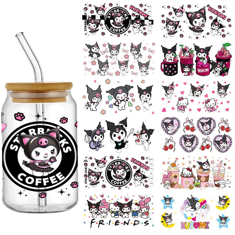 Sanrio Friend Kitty Kuromi UV DTF Cup Wraps