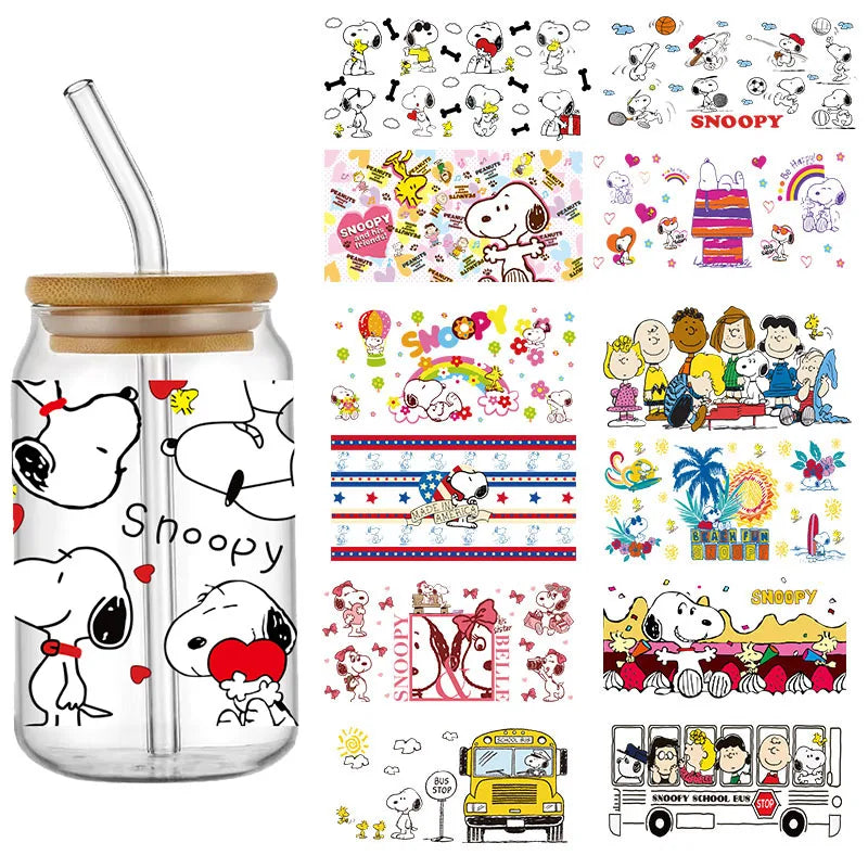 Snoopy UV DTF Cup Wraps