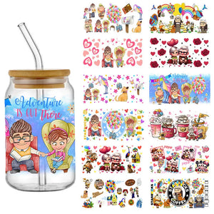 Disney Up Balloon House UV DTF Cup Wraps