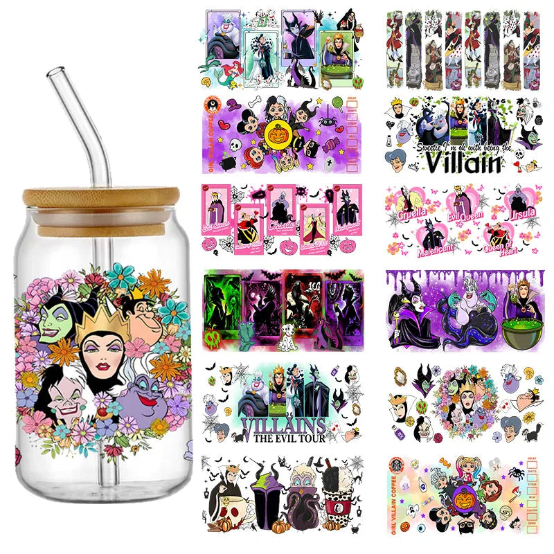 Disney Villain UV DTF Cup Warps