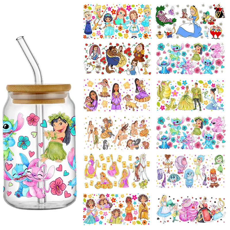 Disney Animated Movie Princess UV DTF Cup Wraps