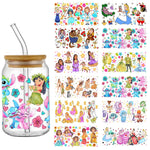 Disney Animated Movie Princess UV DTF Cup Wraps