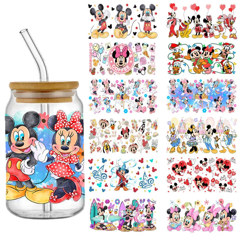 Mickey Minnie Princess Winnie Little Bear Stitch Cup Wraps