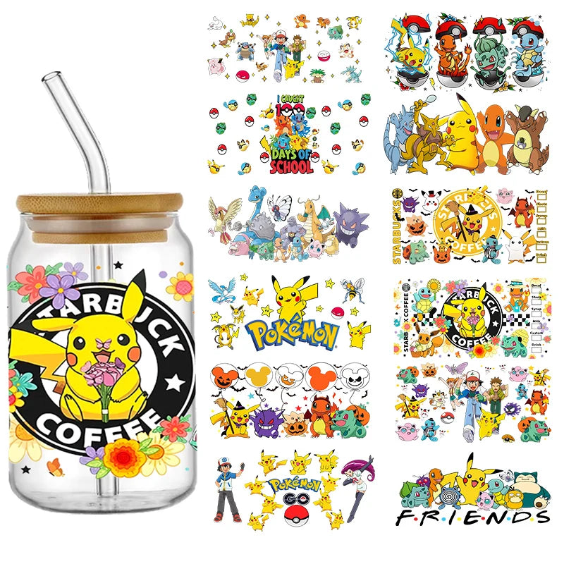 pokemon Pikachu UV DTF Cup Wraps