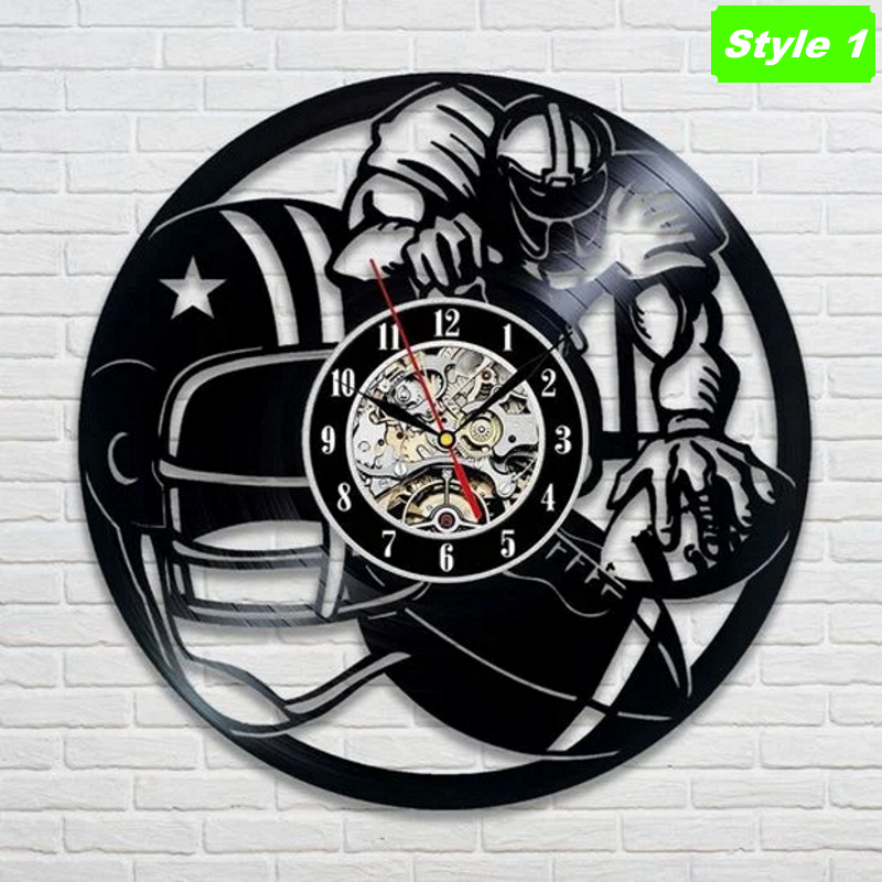 American Football Wall Clock