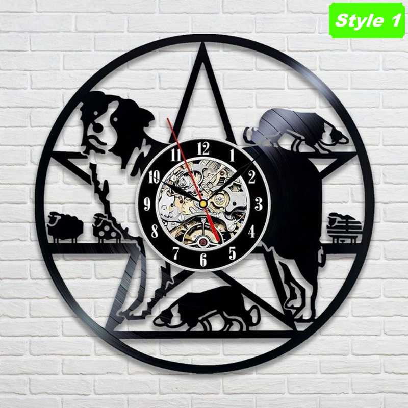 Border Collie Wall Clock