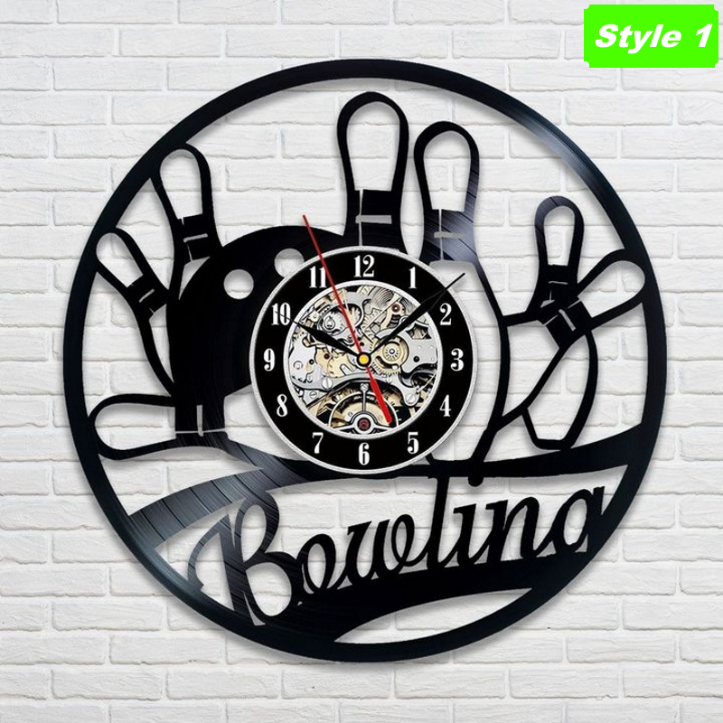 Bowling Wall Clock