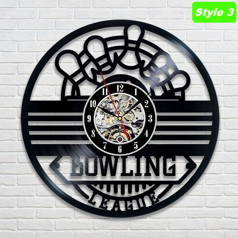 Bowling Wall Clock