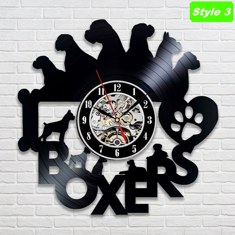 Boxer Dog Wall Clock