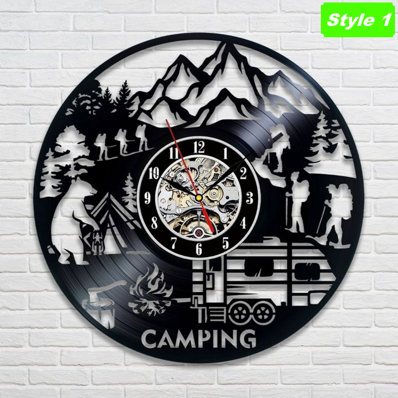 Camping Wall Clock