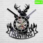 Deer Hunter Wall Clock