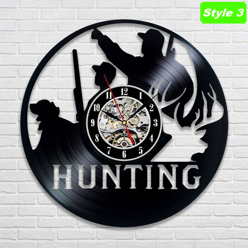 Deer Hunter Wall Clock