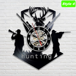 Deer Hunter Wall Clock