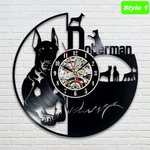 Doberman Wall Clock