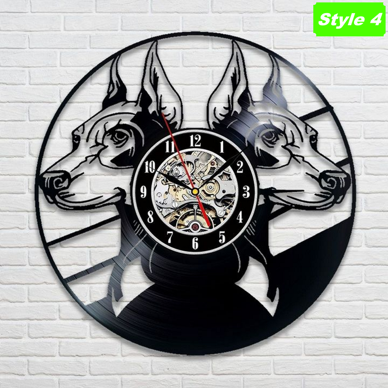 Doberman Wall Clock