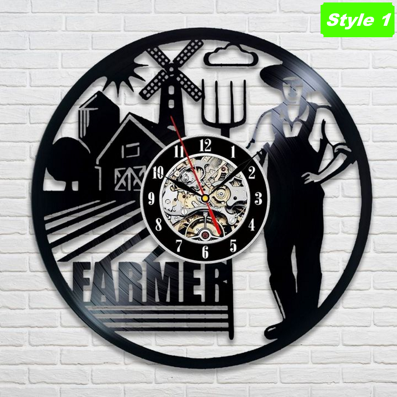 Farmer Wall Clock