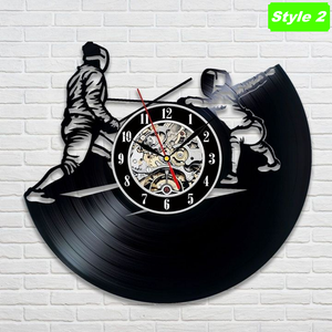 Fencing Wall Clock