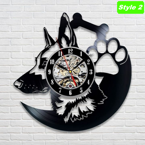 German Shepherd Wall Clock