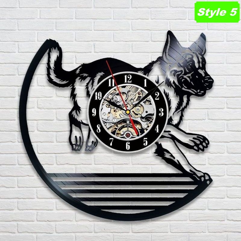 German Shepherd Wall Clock