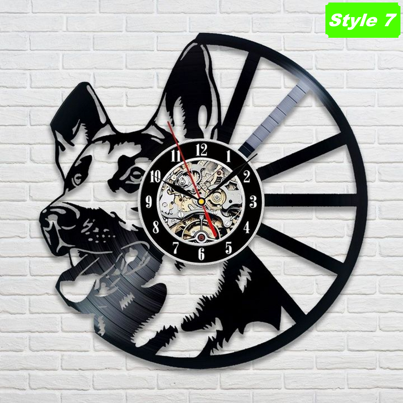 German Shepherd Wall Clock