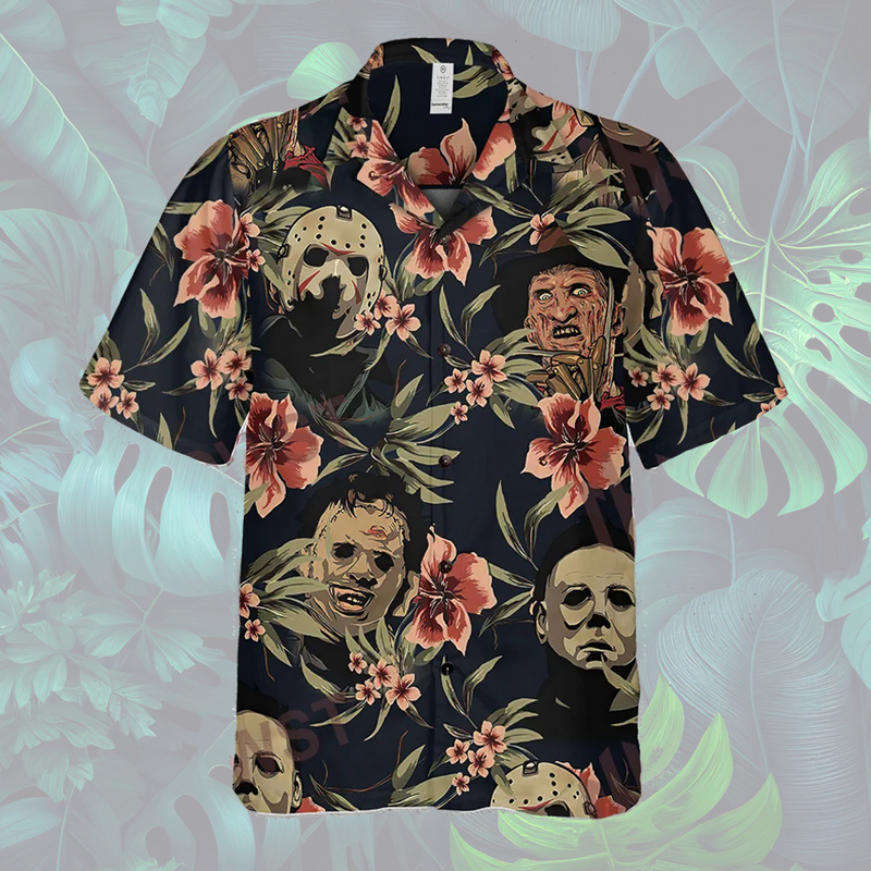 Horror Icon Characters Hawaii Shirt