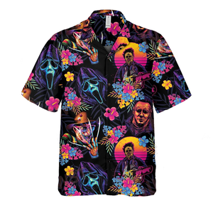 Horror Icon Characters Hawaii Shirt