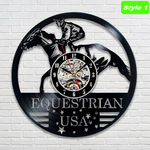 Horse Racing Wall Clock