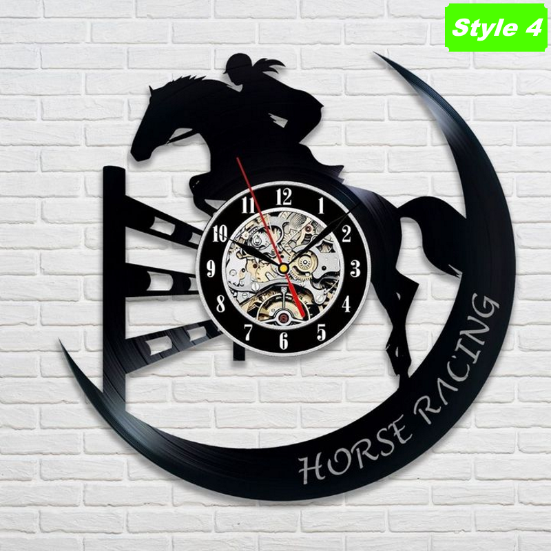 Horse Racing Wall Clock