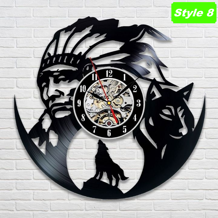 Native American Wall Clock