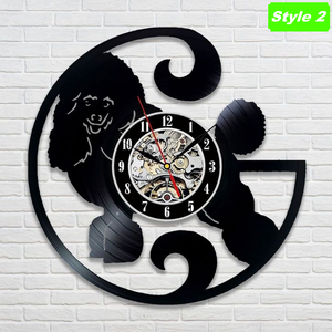 Poodle Wall Clock