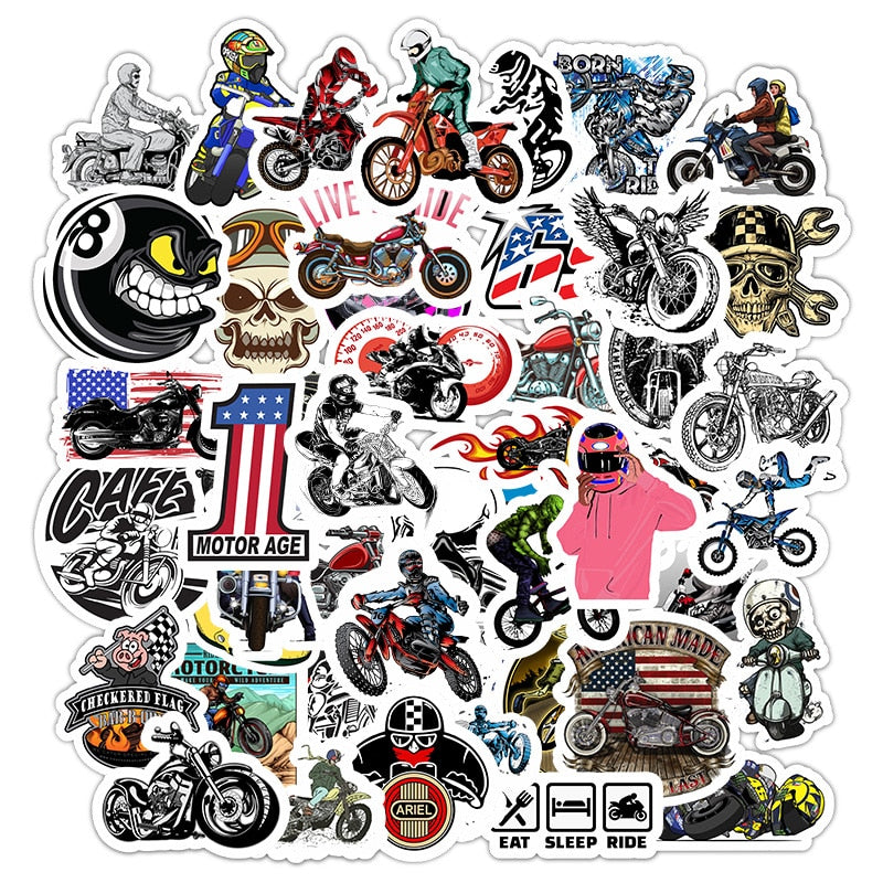 Motocross Racing Stickers