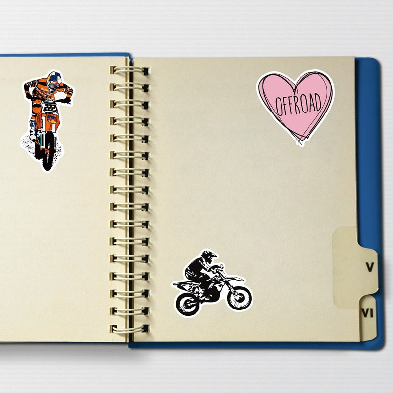 Biker Racing Stickers