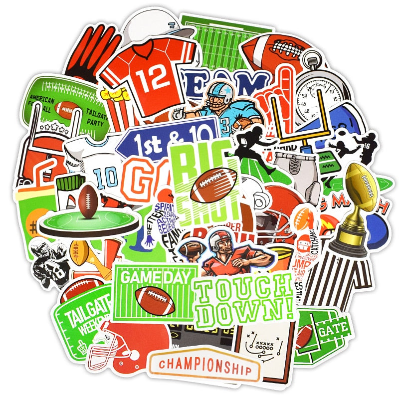 Rugby Football Stickers