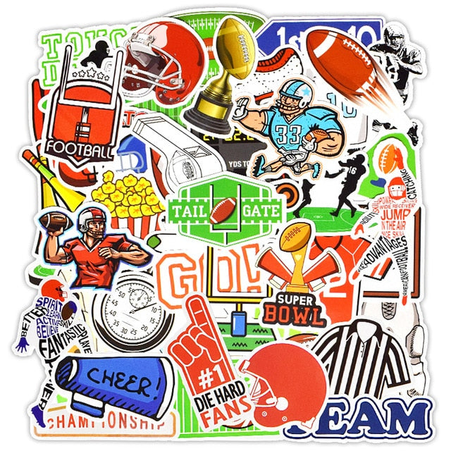 Rugby Football Stickers