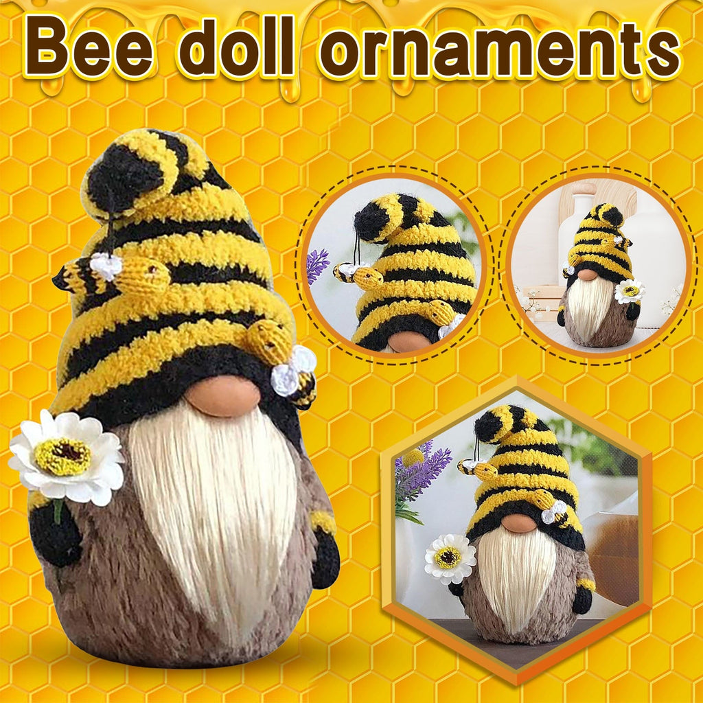 Bee Gnome Doll Ornament