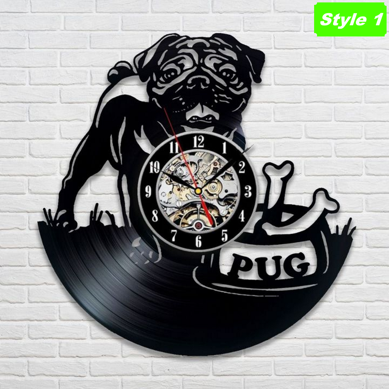 Pug Wall Clock