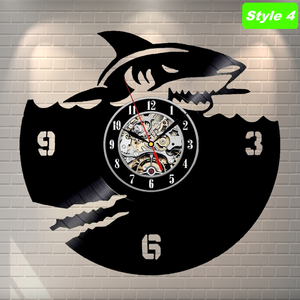 Shark Attack Wall Clock