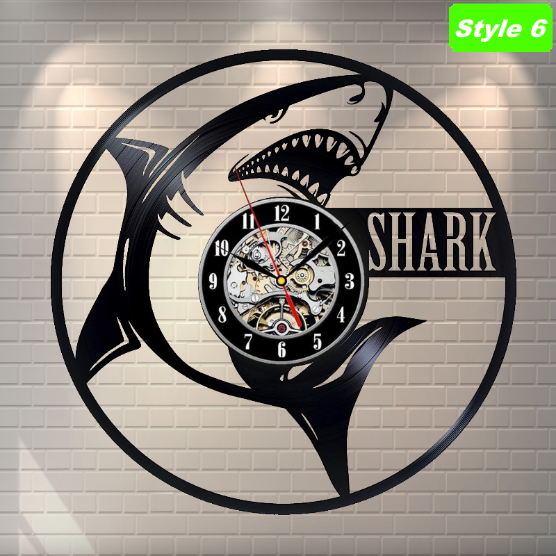 Shark Attack Wall Clock